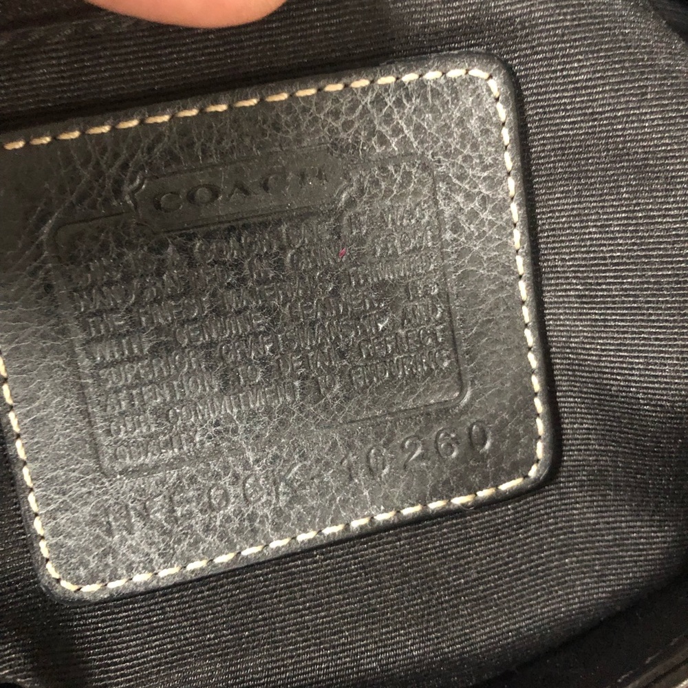 Coach Black Monogram With Python Snake Skin Stripe - image 3